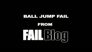 Girl ball jump fail