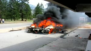 Ferrari Enzo Burning