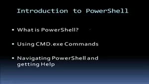 Introduction to PowerShell