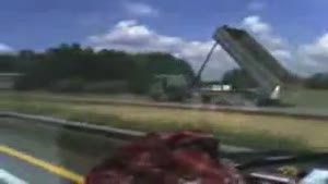 Truck vs bridge = EPIC FAIL