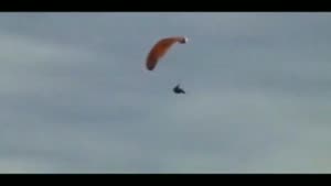 Amazing skydiving trick