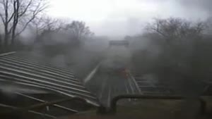 Train Flips Over