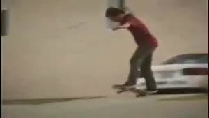 Skater owned by car