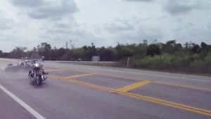 Nasty bike crash