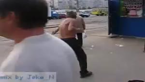 Guy thinks he's Bruce Lee