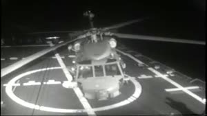 Helicopter Rollover at Sea