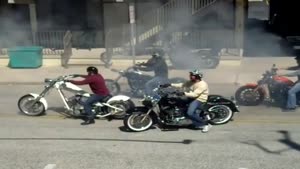 Biker Show Off Goes Wrong