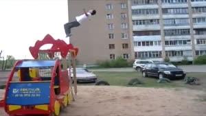 Double Back Flip Crash