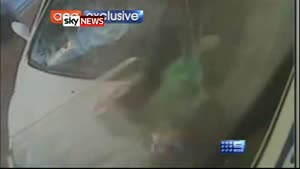 Australia Car Smash Video Father Saves Baby