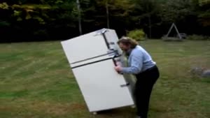 Old Guy Lifts Fridge