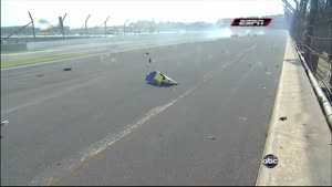 Huge Crash At The Indy 500