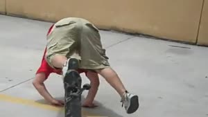 Painful Skateboard Landing Fail