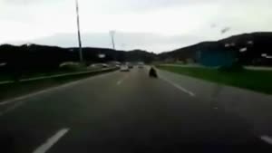 Disabled Guy On The Highway