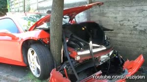 Ferrari crash