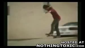 skater run over by car