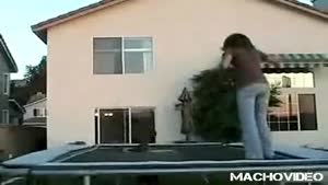 Girl Falls Through Trampoline