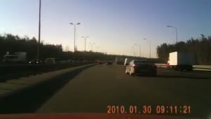 Car Crashes Out Of The Blue