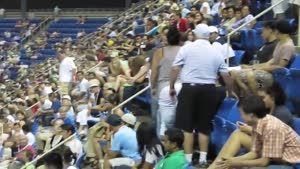 A fight broke out between spectators at US Open Arthur Ashe Stadium