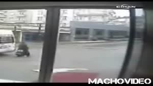 Van Backs Over Woman