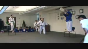 Tae Kwon Do Master Backflip Fail