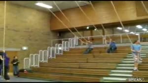 Gym Class Rope Swing Fail