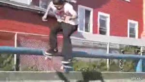 Boomerang Skateboard Hits Kid In Head