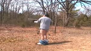Pants Fall Down During Shooting Practice
