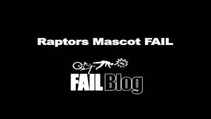 Raptors Mascot FAIL