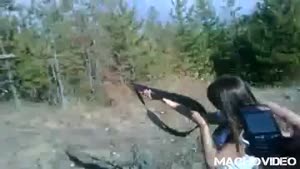 girl with a shotgun