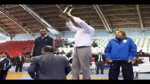  A Gymnastic Coach Throws His Team The 1st Place Trophy And it Knocks Out One of The Girls 