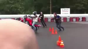 How not to do your motorcycle exam