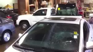 Guy Breaks Windshield