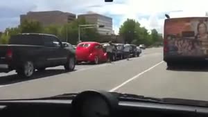 Oldtimer Car Chain Collision