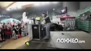 Showoff Bartender Owns Cameraman