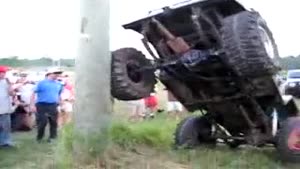 Jeep Willys Vs. Telephone Pole