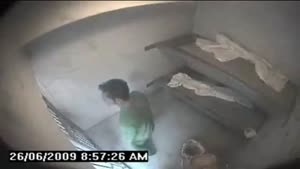 Prisoner Dives Into Toilet