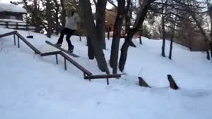 Snowboarding Faceplant