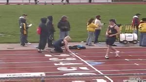 Chick Gets Run Over Crossing Track