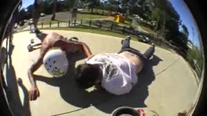 BMX Faceplant On Back Flip