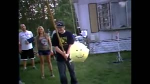 Girl Gets Knocked In Head During Pinata Accident