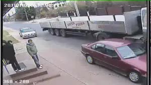 Man Walks Into Path Of Oncoming Truck