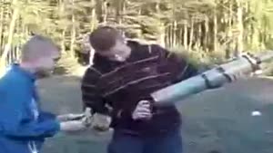 Homemade Bazooka Backfire