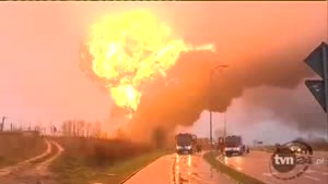 Trains Collide in Poland Causing Huge Explosion