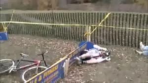 Cyclist Obstacle Course Fail