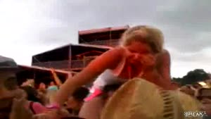 Girl Accidentally Splashed In The Face