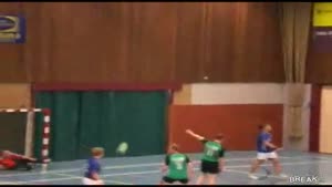 Awesome Goalie Handball Headshot