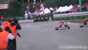World Championship Kart Racing Victory Lap Crash