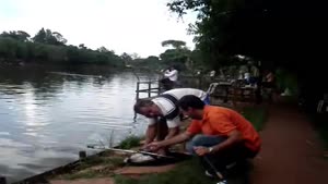 Man Gets Slapped By Fish