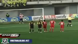 Sneaky Penalty Kick Owns Goalie