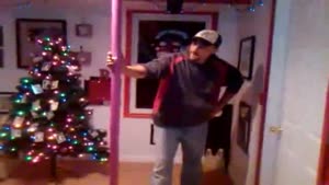 Drunk Guy Stripper Pole Fail